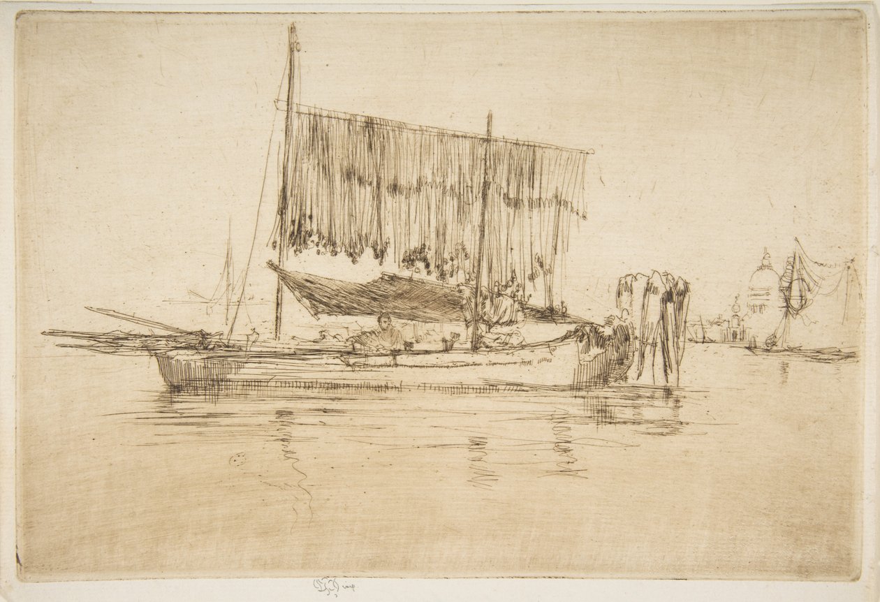 Halászhajó alkotó: James McNeill Whistler