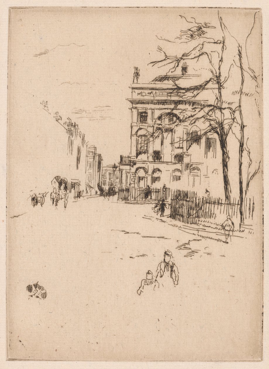 Fitzroy tér alkotó: James Abbott McNeill Whistler