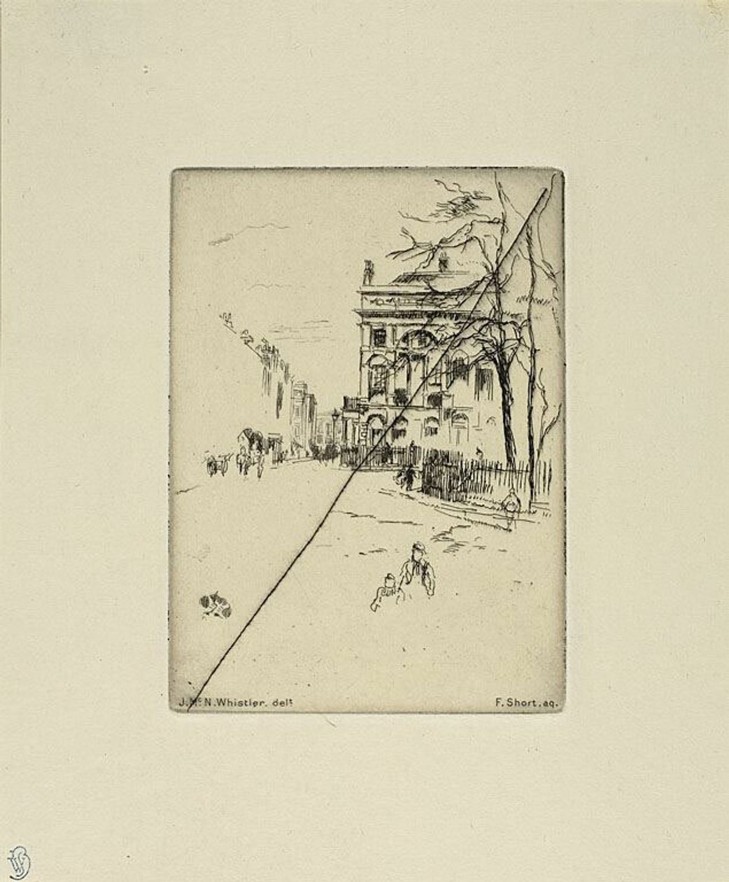 Fitzroy tér alkotó: James McNeill Whistler