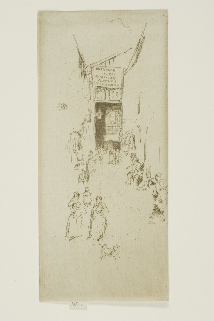 Fleur-de-lys átjáró alkotó: James Abbott McNeill Whistler