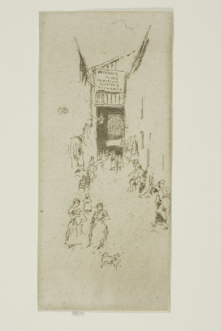Fleur-de-lys átjáró alkotó: James Abbott McNeill Whistler