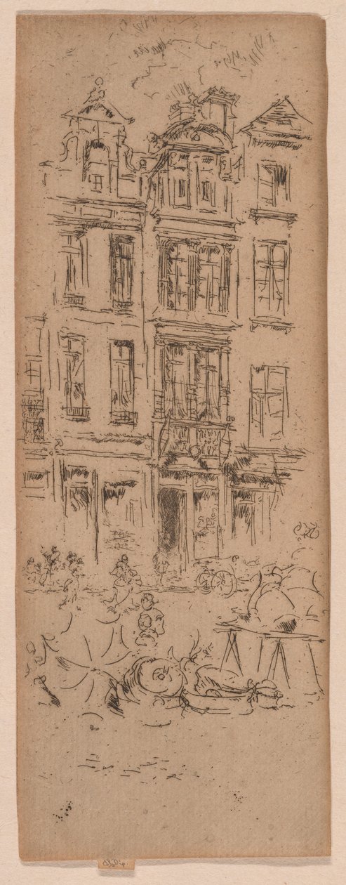 Virágpiac, Brüsszel alkotó: James Abbott McNeill Whistler