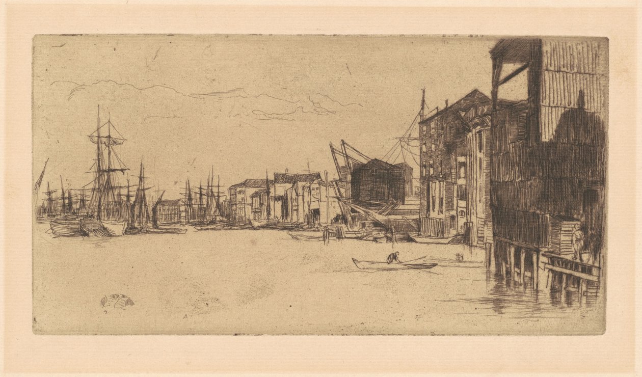 Szabadkereskedelmi rakpart alkotó: James Abbott McNeill Whistler