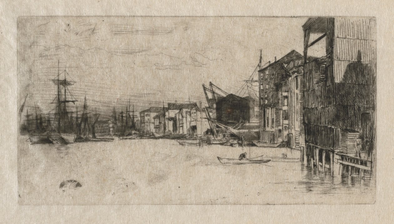 Szabadkereskedelmi rakpart alkotó: James McNeill Whistler
