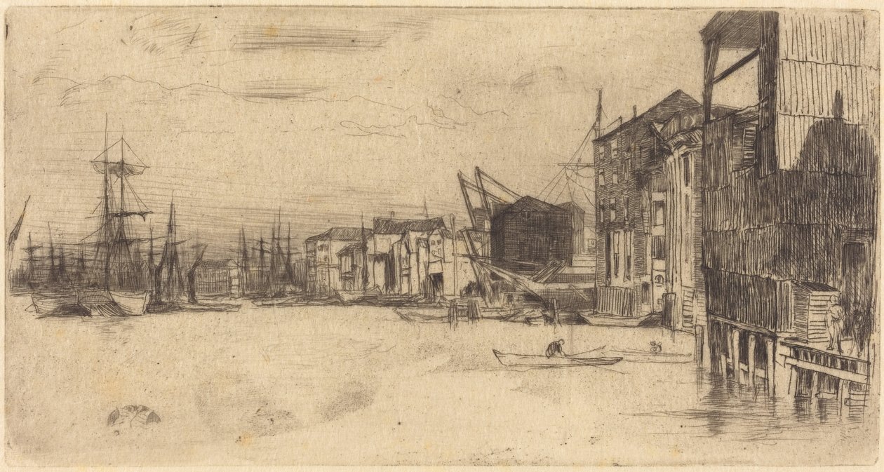 Szabadkereskedelmi rakpart alkotó: James McNeill Whistler
