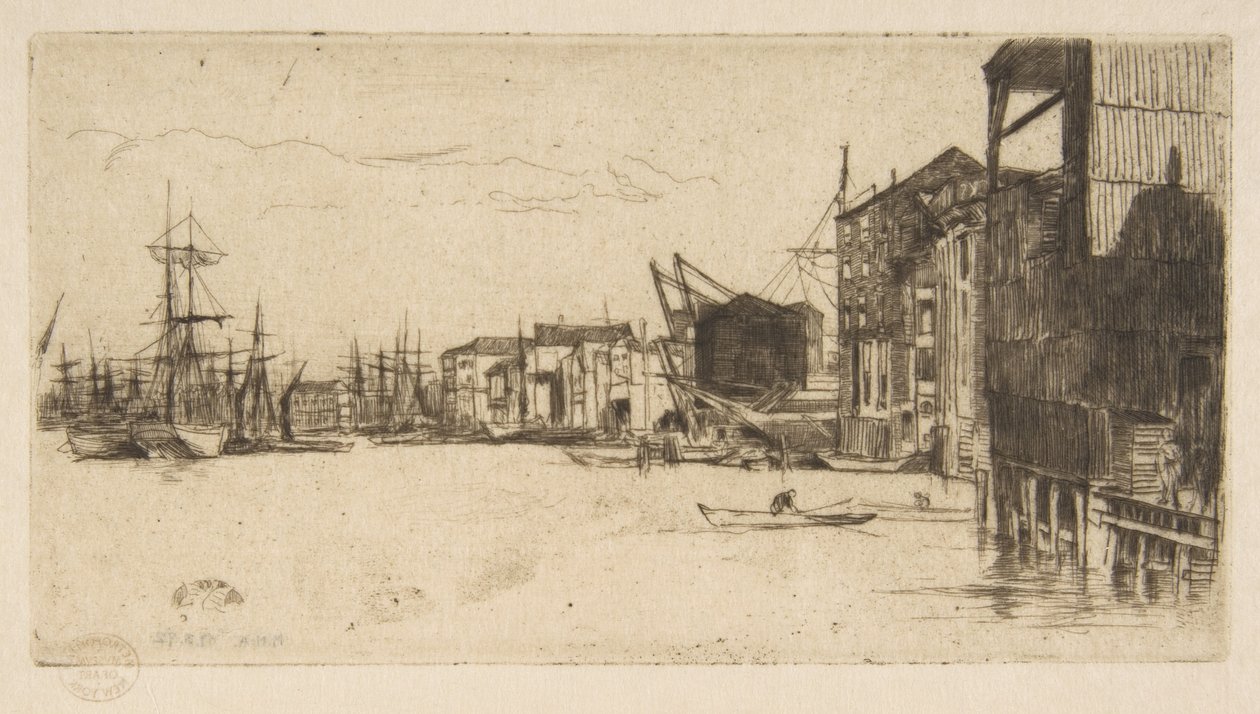 Szabadkereskedelmi rakpart alkotó: James McNeill Whistler
