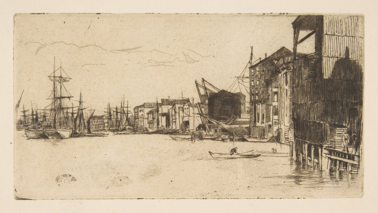 Szabadkereskedelmi rakpart alkotó: James McNeill Whistler