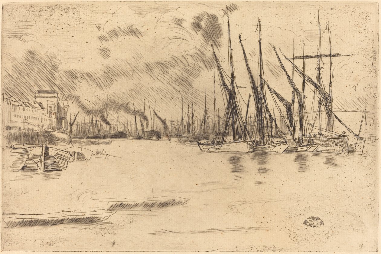 Pickle-Herring lépcsőről alkotó: James Abbott McNeill Whistler