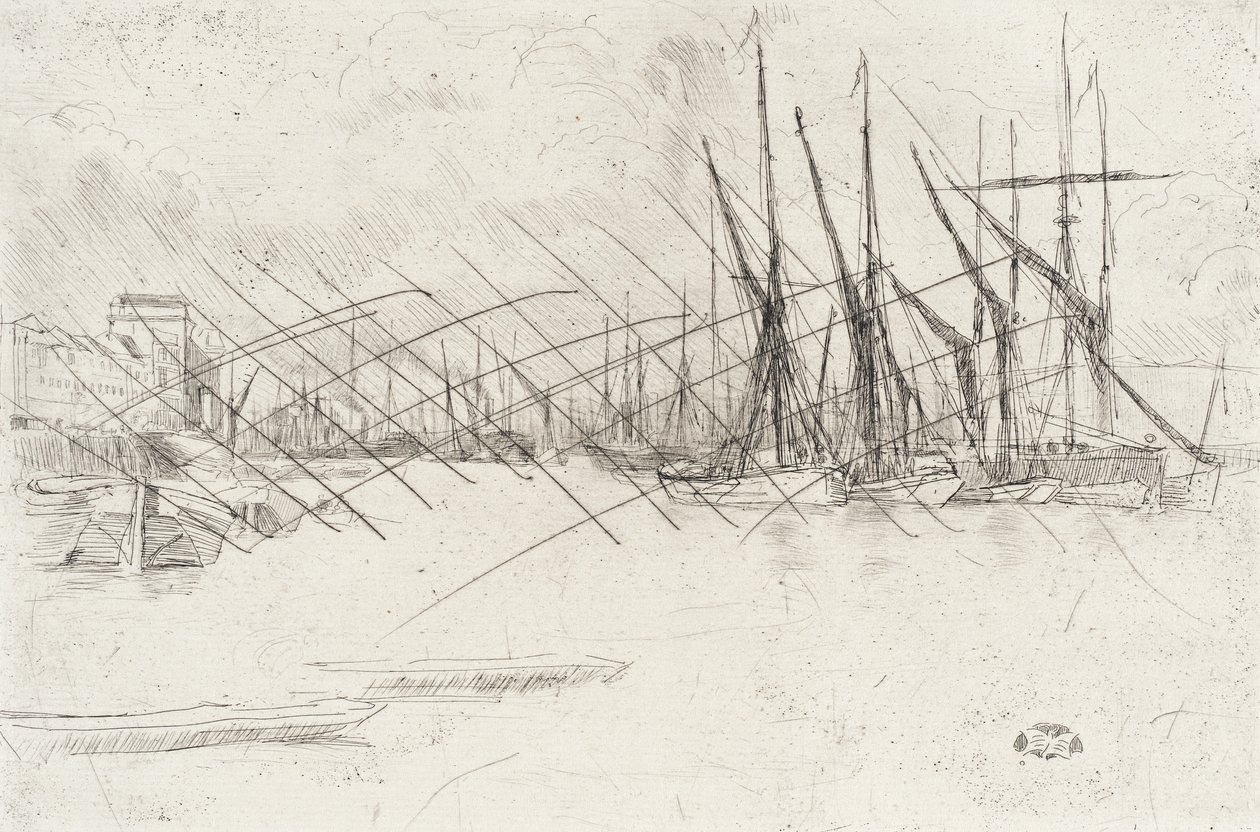 A Savanyú-hering lépcsőről alkotó: James McNeill Whistler