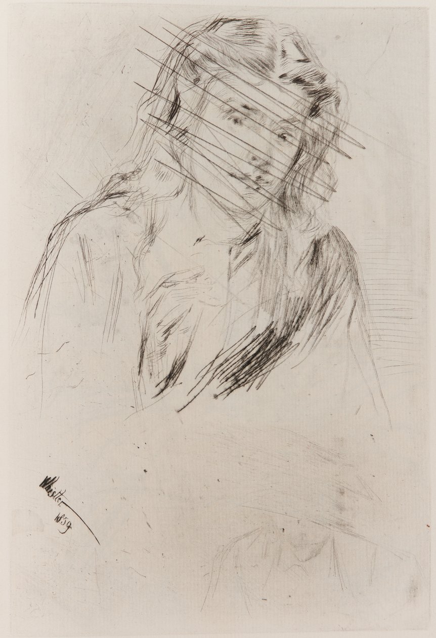 Fumette hajlott feje alkotó: James Abbott McNeill Whistler