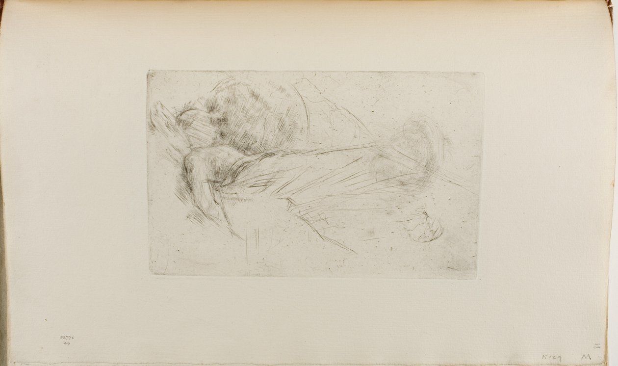 Lány fekve alkotó: James Abbott McNeill Whistler