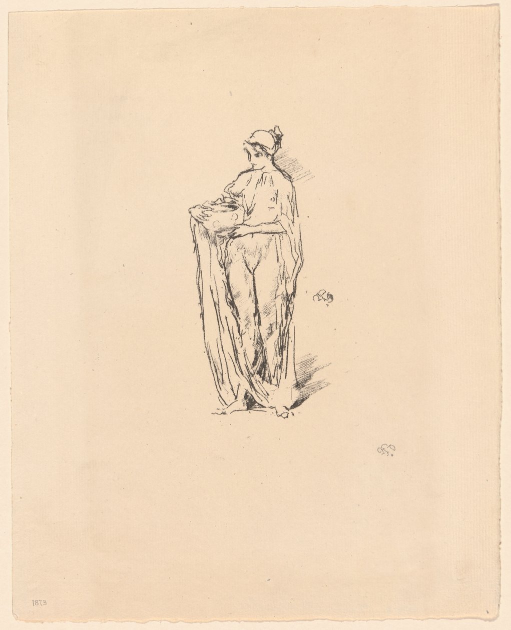 Lány tállal alkotó: James Abbott McNeill Whistler