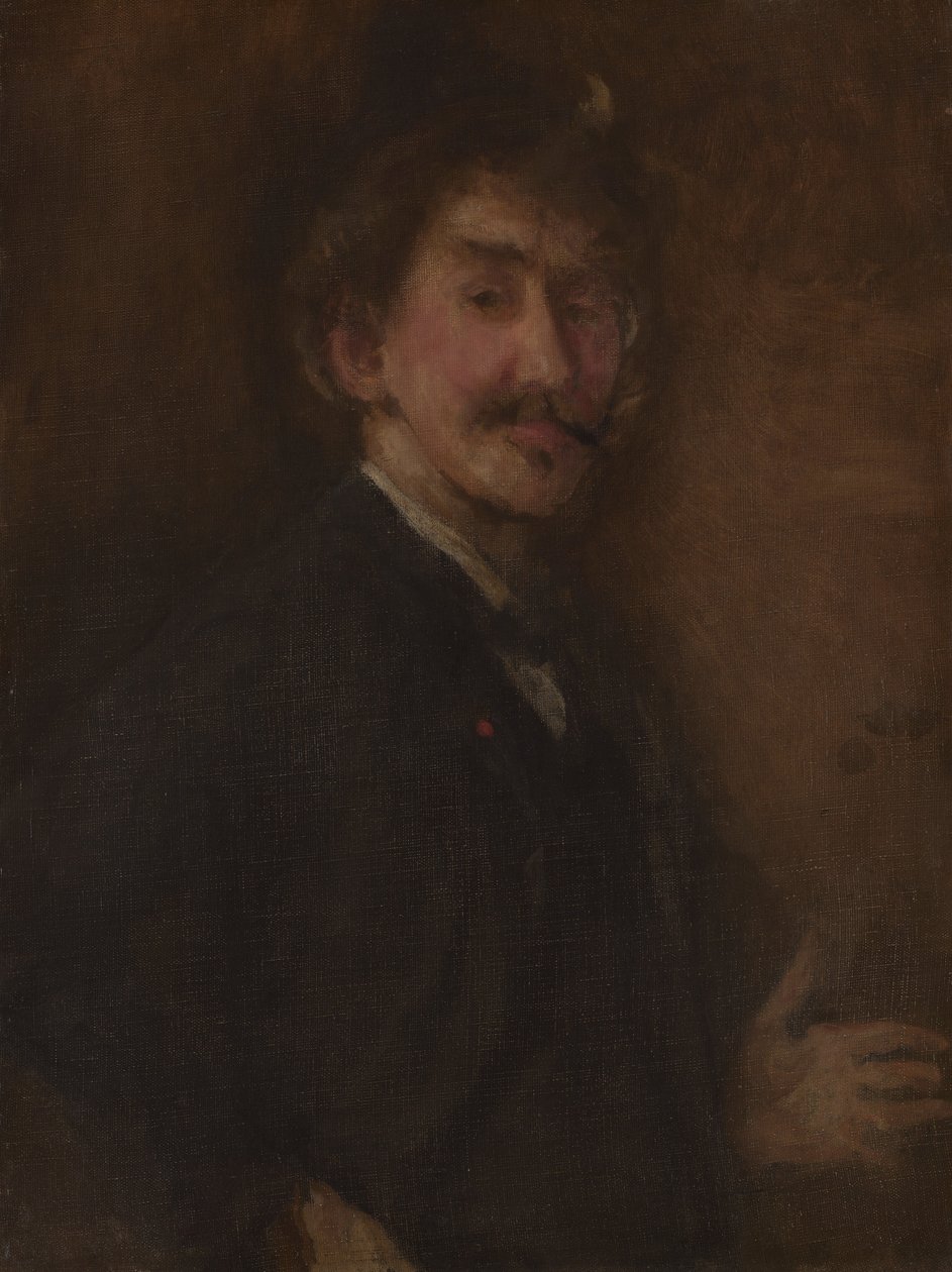 Arany és barna: önarckép alkotó: James McNeill Whistler