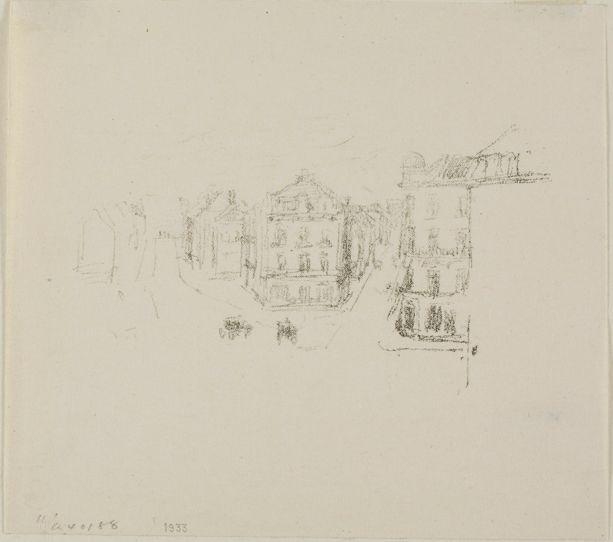 Grand Rue, Dieppe alkotó: James McNeill Whistler