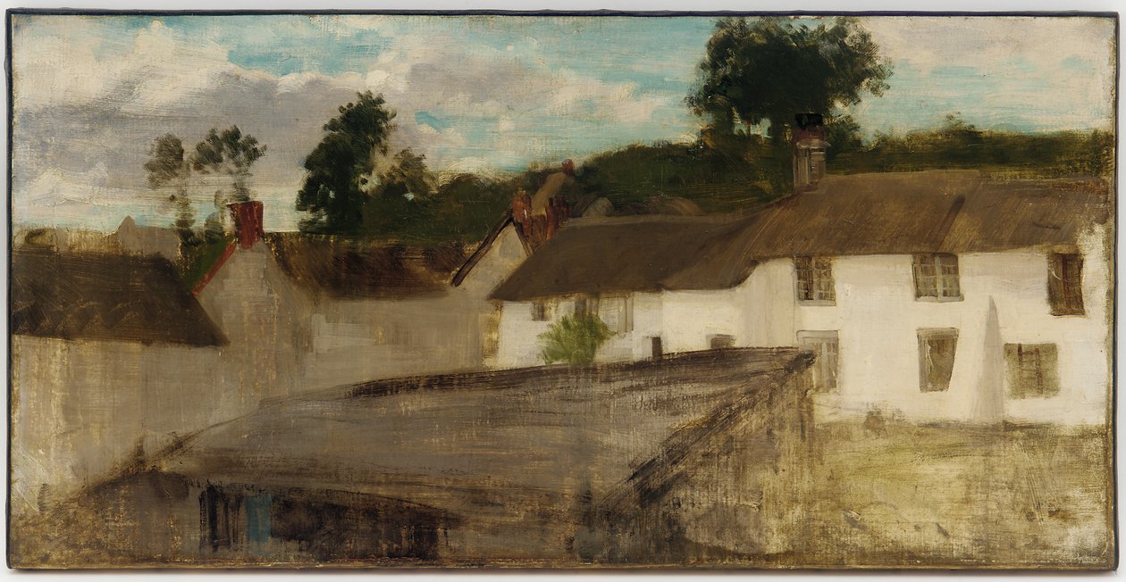 Zöld és ezüst: The Devonshire Cottages alkotó: James Abbott McNeill Whistler