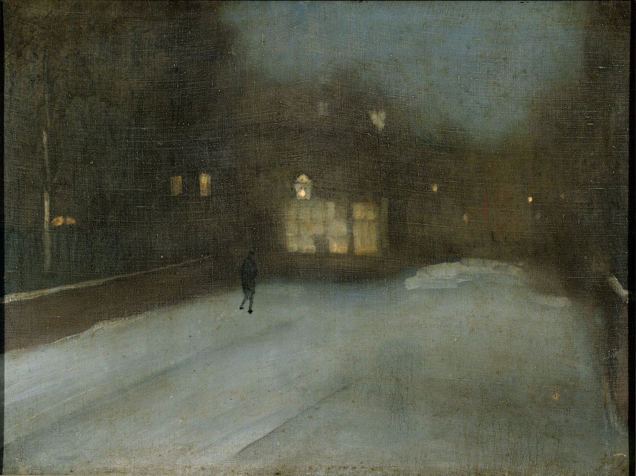 Szürke és arany – hó a Chelsea-ben alkotó: James Abbott McNeill Whistler