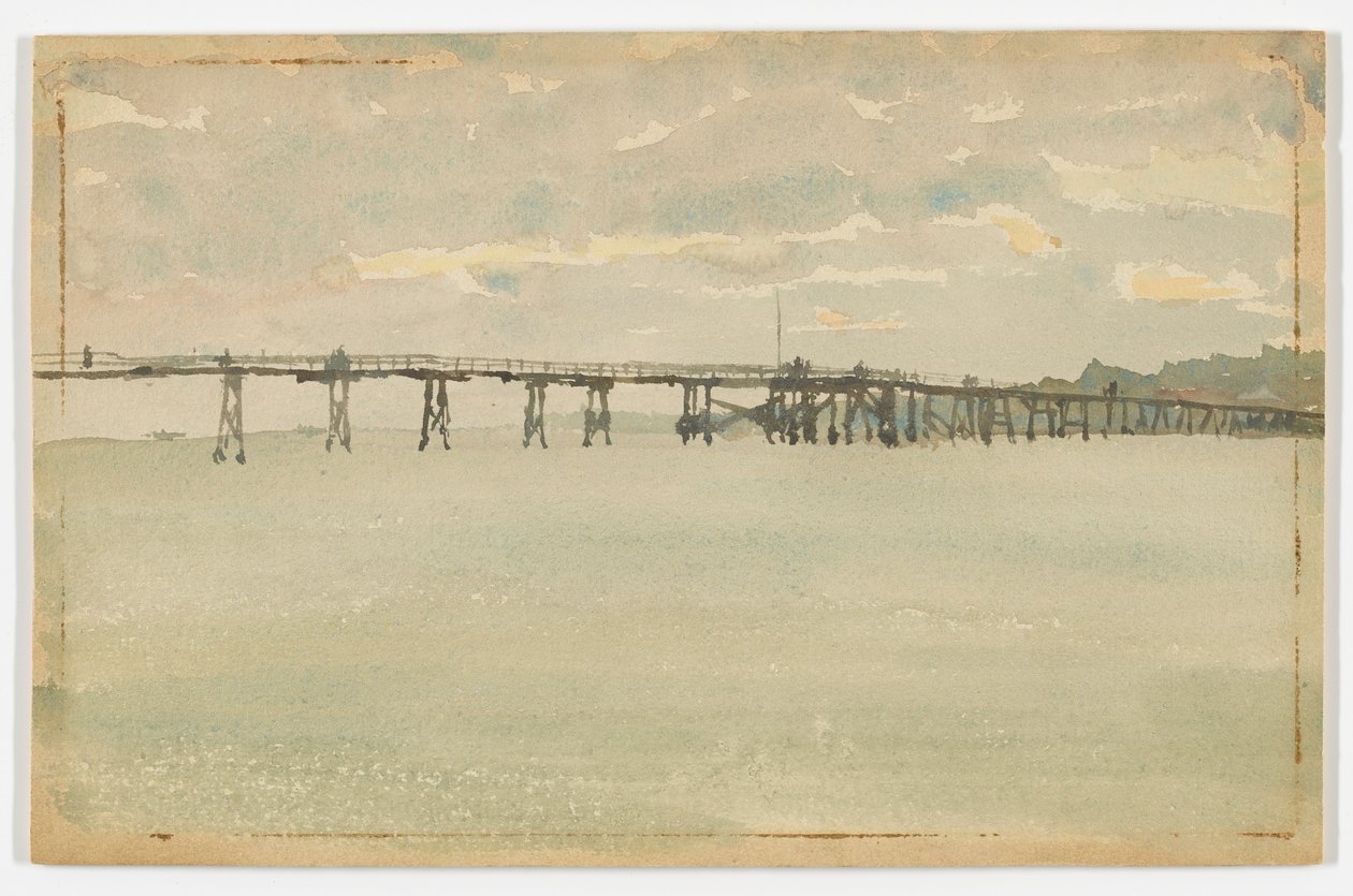 Gray and Silver – Pier, Southend alkotó: James Abbott McNeill Whistler