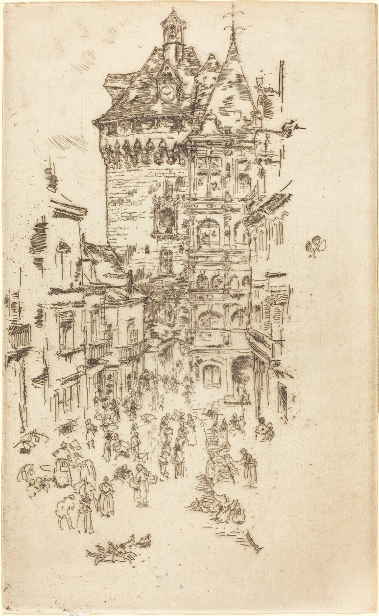 Városháza, Loches alkotó: James Abbott McNeill Whistler