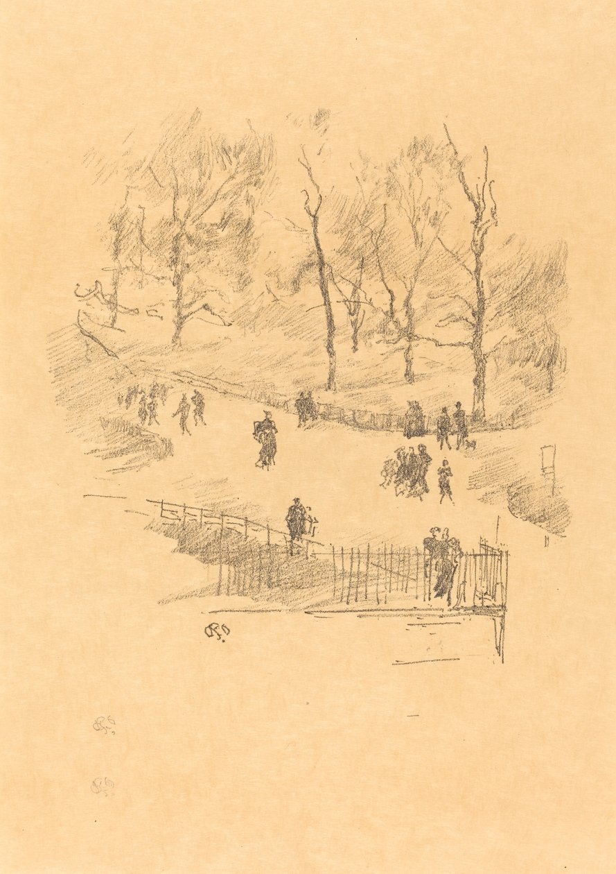 Kensington Gardens alkotó: James Abbott McNeill Whistler