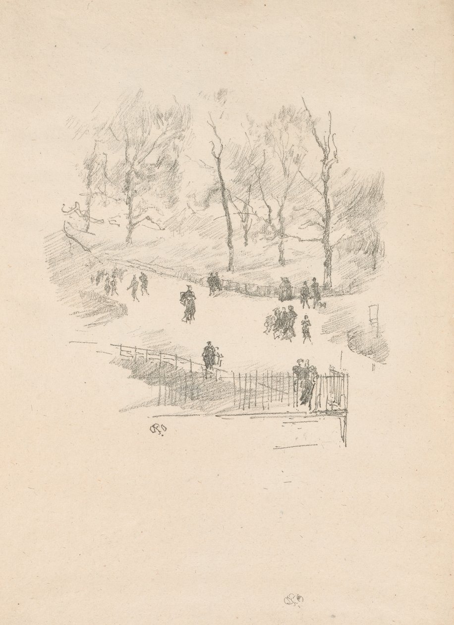 Kensington Gardens alkotó: James Abbott McNeill Whistler