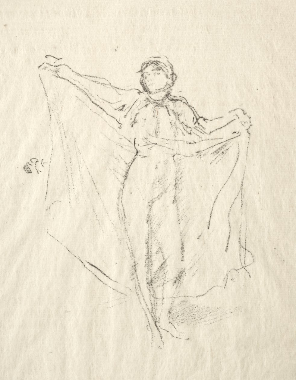 A táncosnő - Akt tanulmány alkotó: James McNeill Whistler