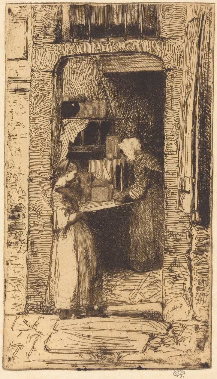 A mustárárusnő alkotó: James McNeill Whistler