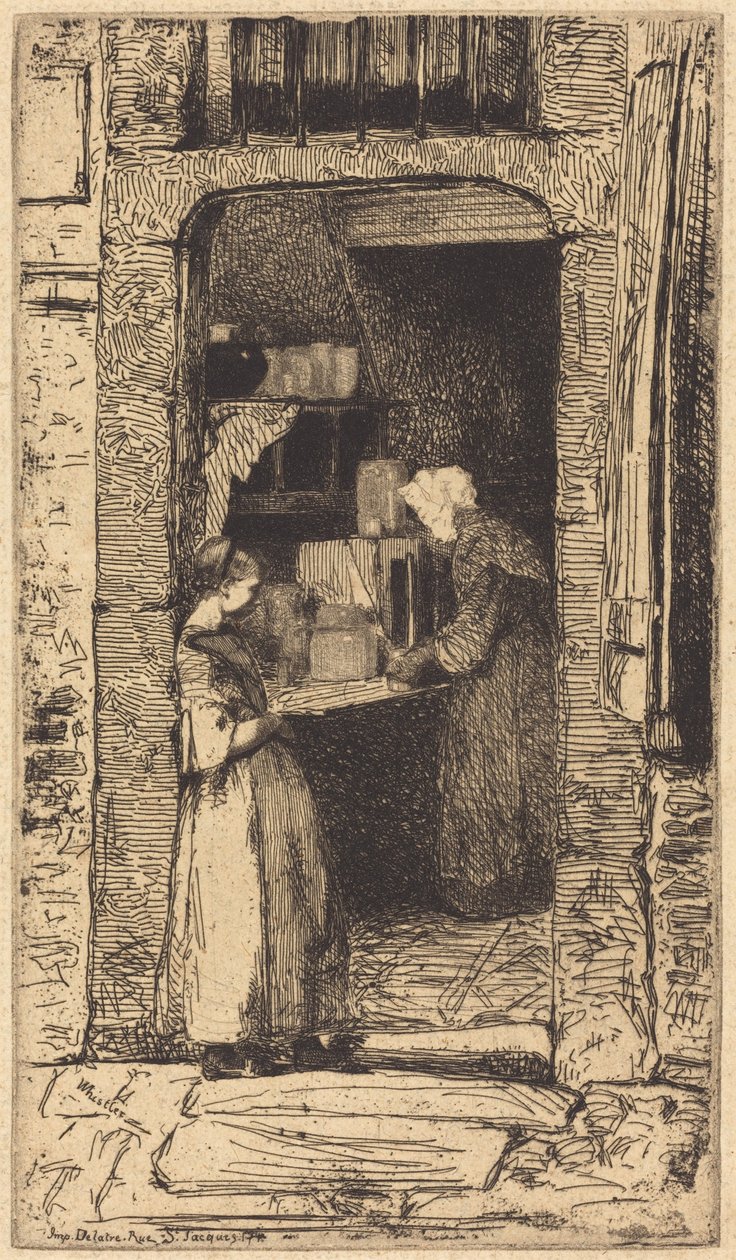 A mustárárusnő alkotó: James McNeill Whistler