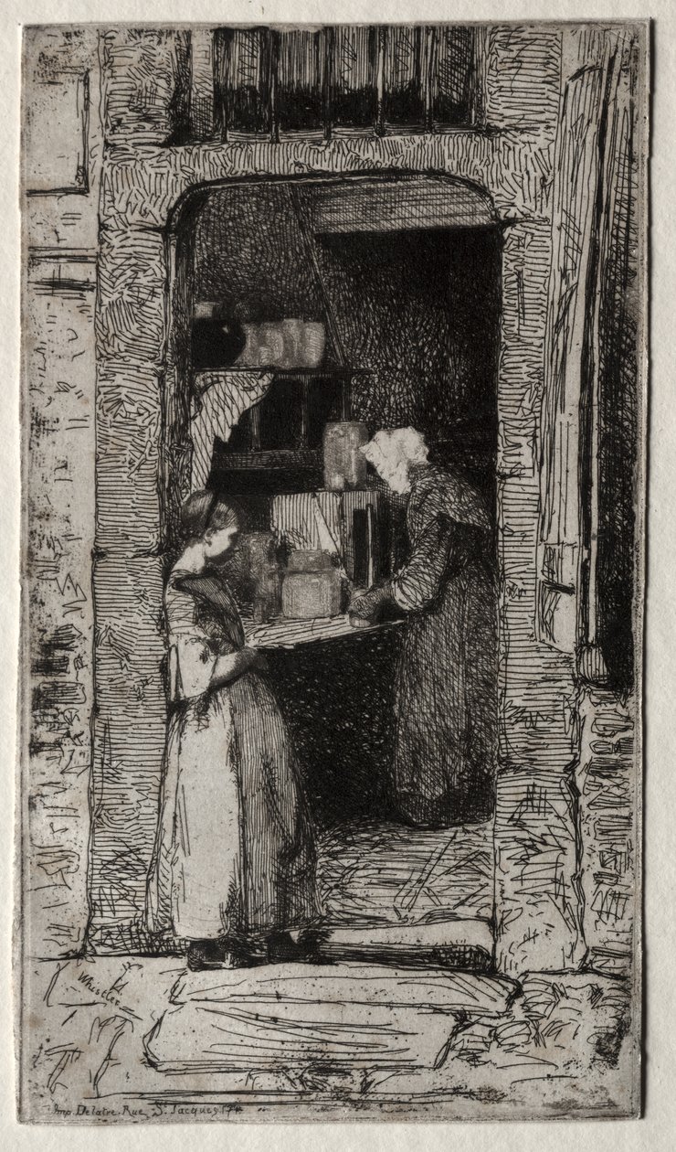 A mustárárusnő alkotó: James McNeill Whistler