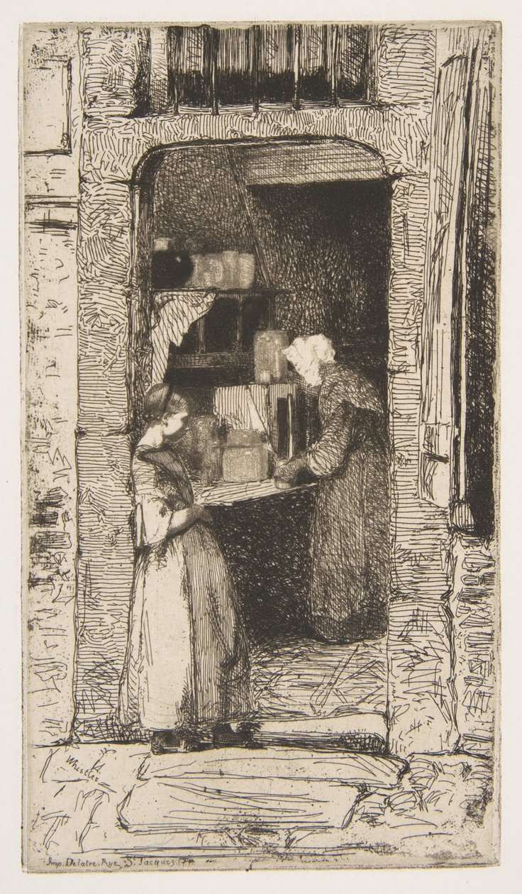 A mustárárusnő alkotó: James McNeill Whistler