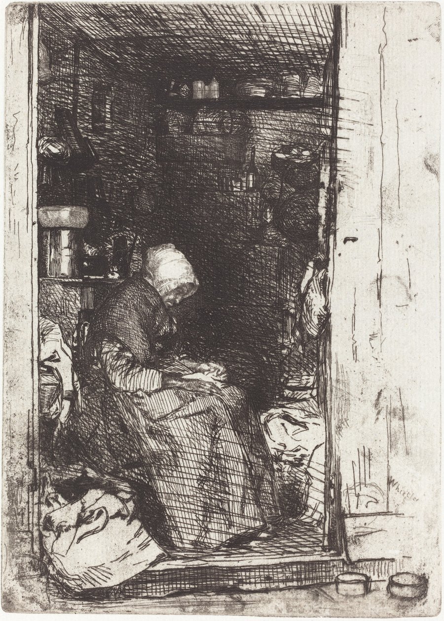 A rongyos öregasszony alkotó: James Abbott McNeill Whistler