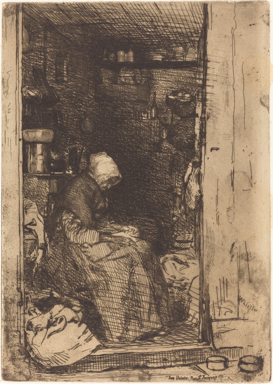 A rongyos öregasszony alkotó: James Abbott McNeill Whistler