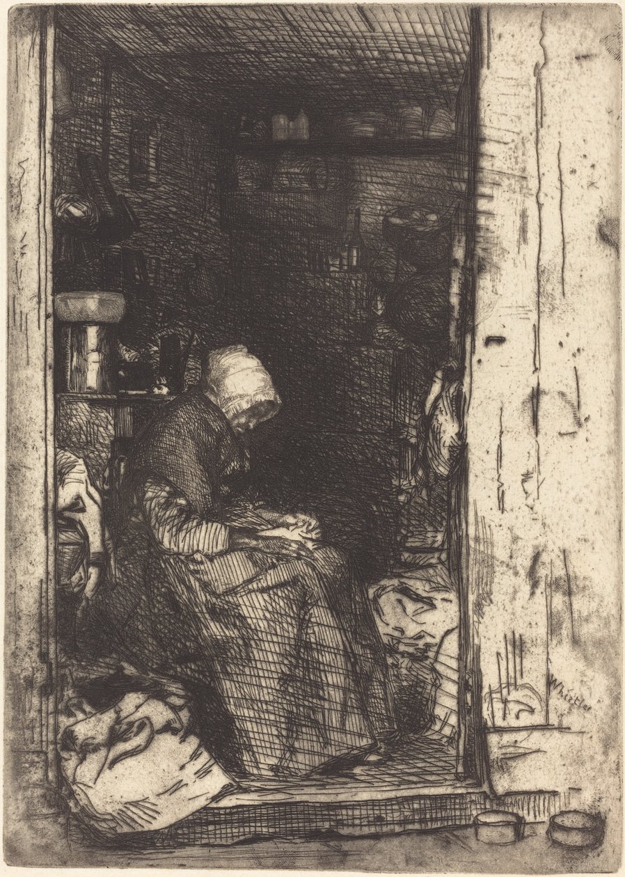 A rongyos öregasszony alkotó: James Abbott McNeill Whistler