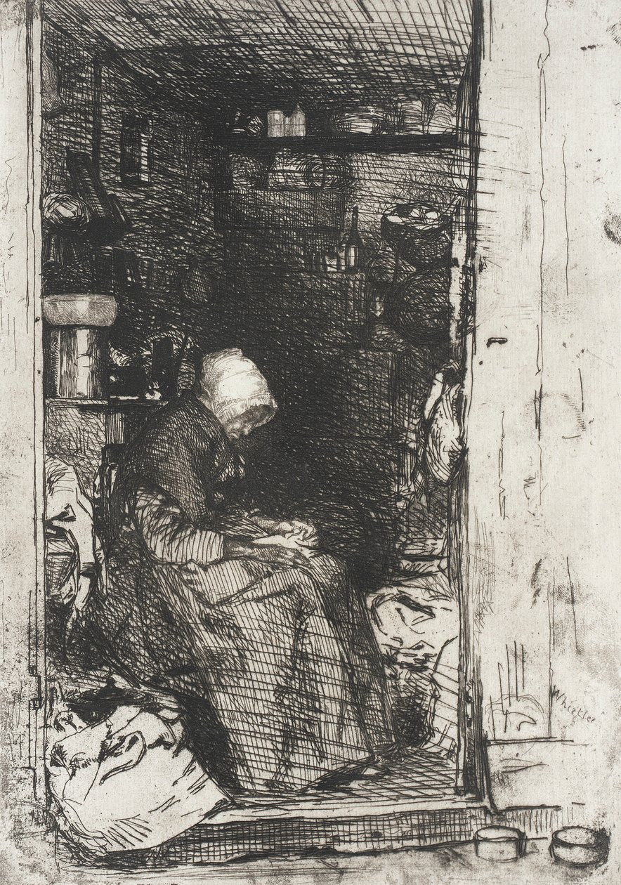 Az öregasszony rongyokban alkotó: James McNeill Whistler