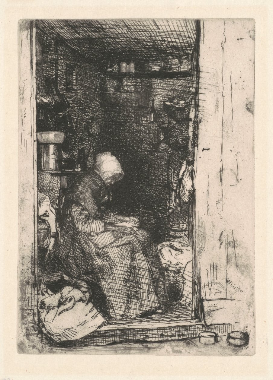 Az öreg rongyszedő asszony alkotó: James McNeill Whistler