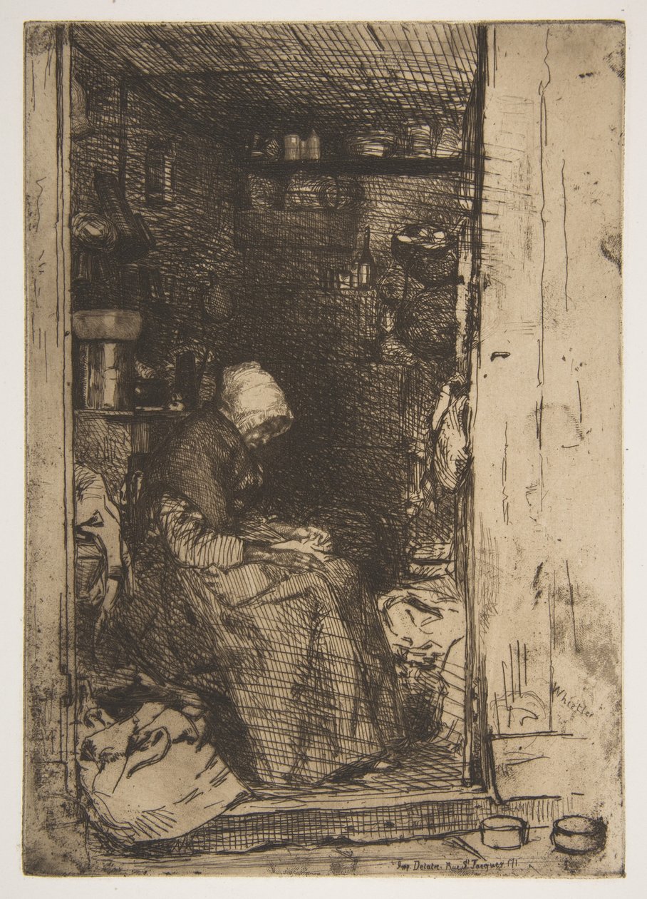 Az öregasszony rongyokban alkotó: James McNeill Whistler