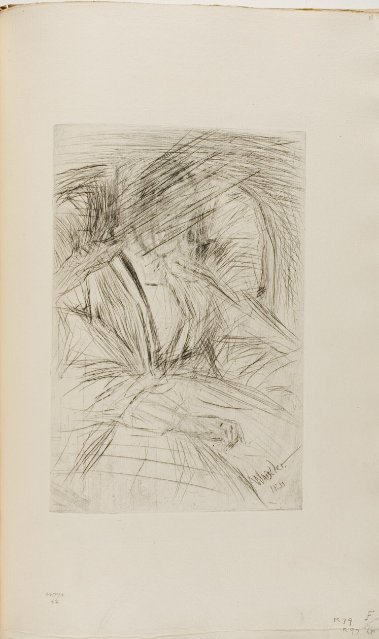 Hölgy egy karosszékben alkotó: James Abbott McNeill Whistler