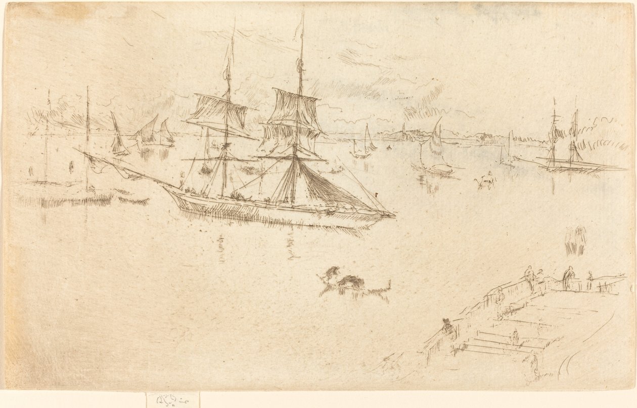Lagúna: Dél alkotó: James Abbott McNeill Whistler