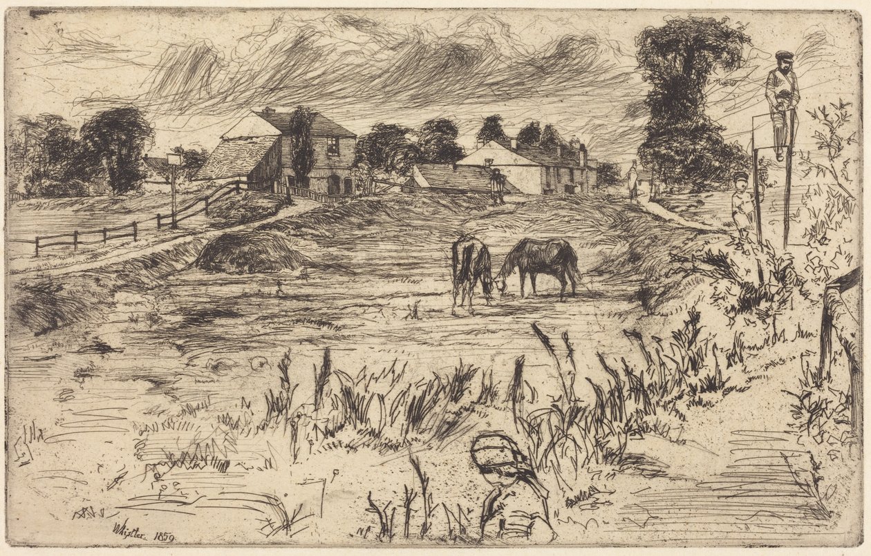 Táj lovakkal alkotó: James McNeill Whistler