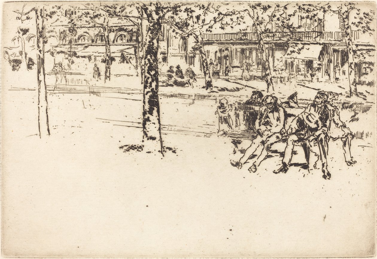 Boulevard Poissonniere alkotó: James Abbott McNeill Whistler