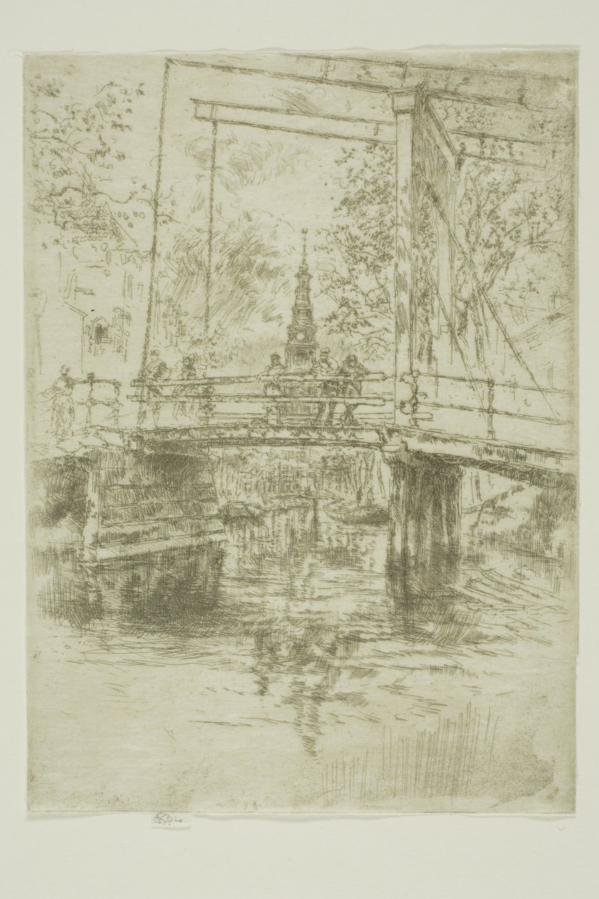 Little Drawbridge, Amszterdam alkotó: James Abbott McNeill Whistler