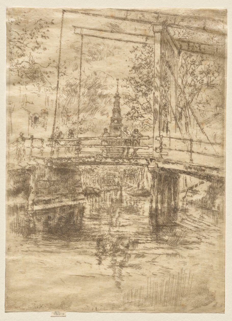 Kis felvonóhíd, Amszterdam alkotó: James McNeill Whistler