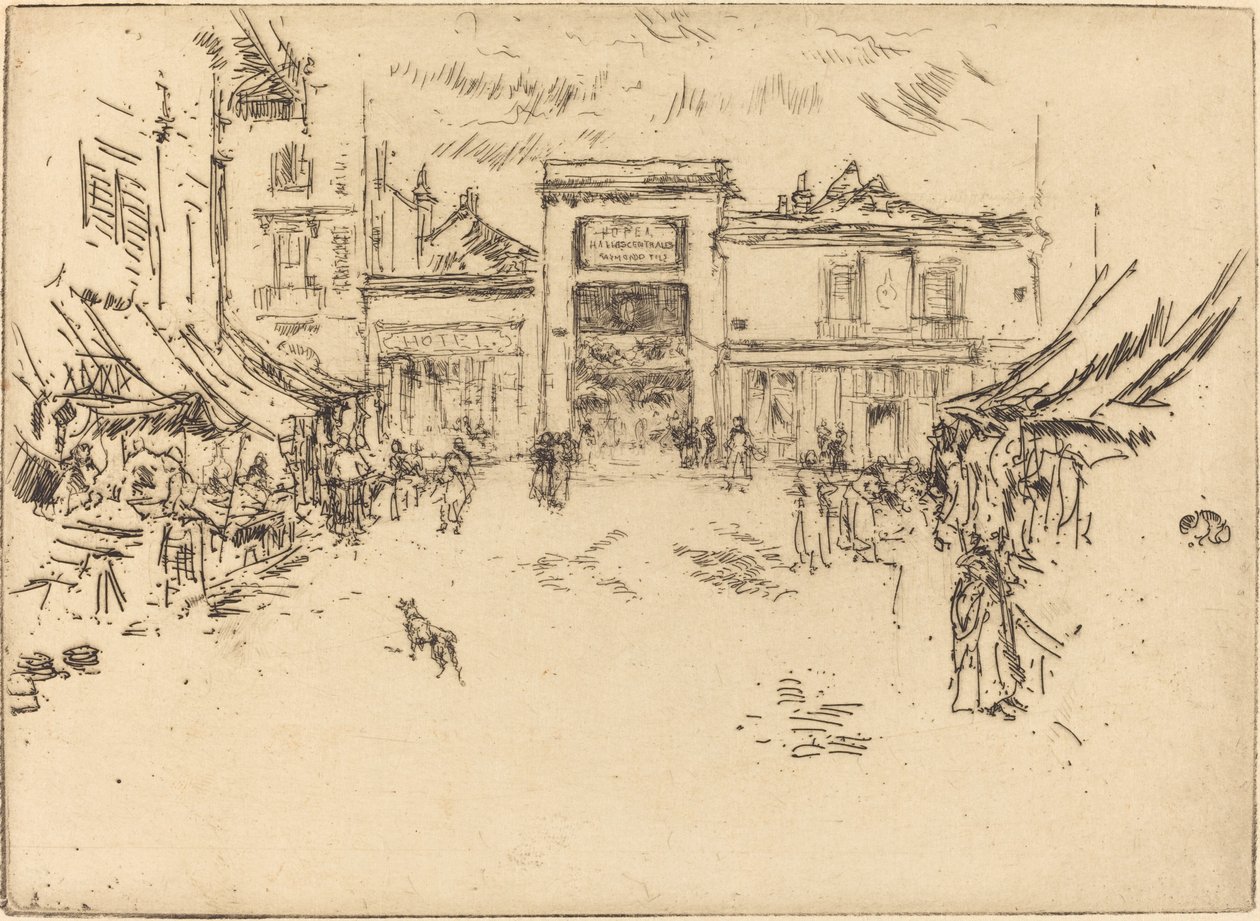 Kis piactér, túrák alkotó: James Abbott McNeill Whistler