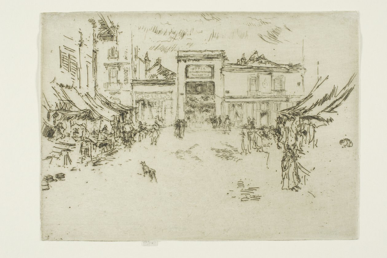 Kis piactér, Tours alkotó: James McNeill Whistler