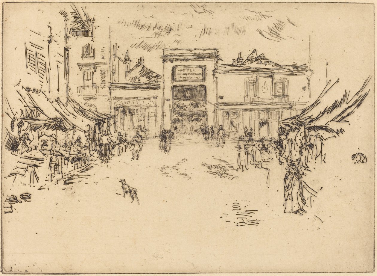 Kis piactér, Tours alkotó: James McNeill Whistler