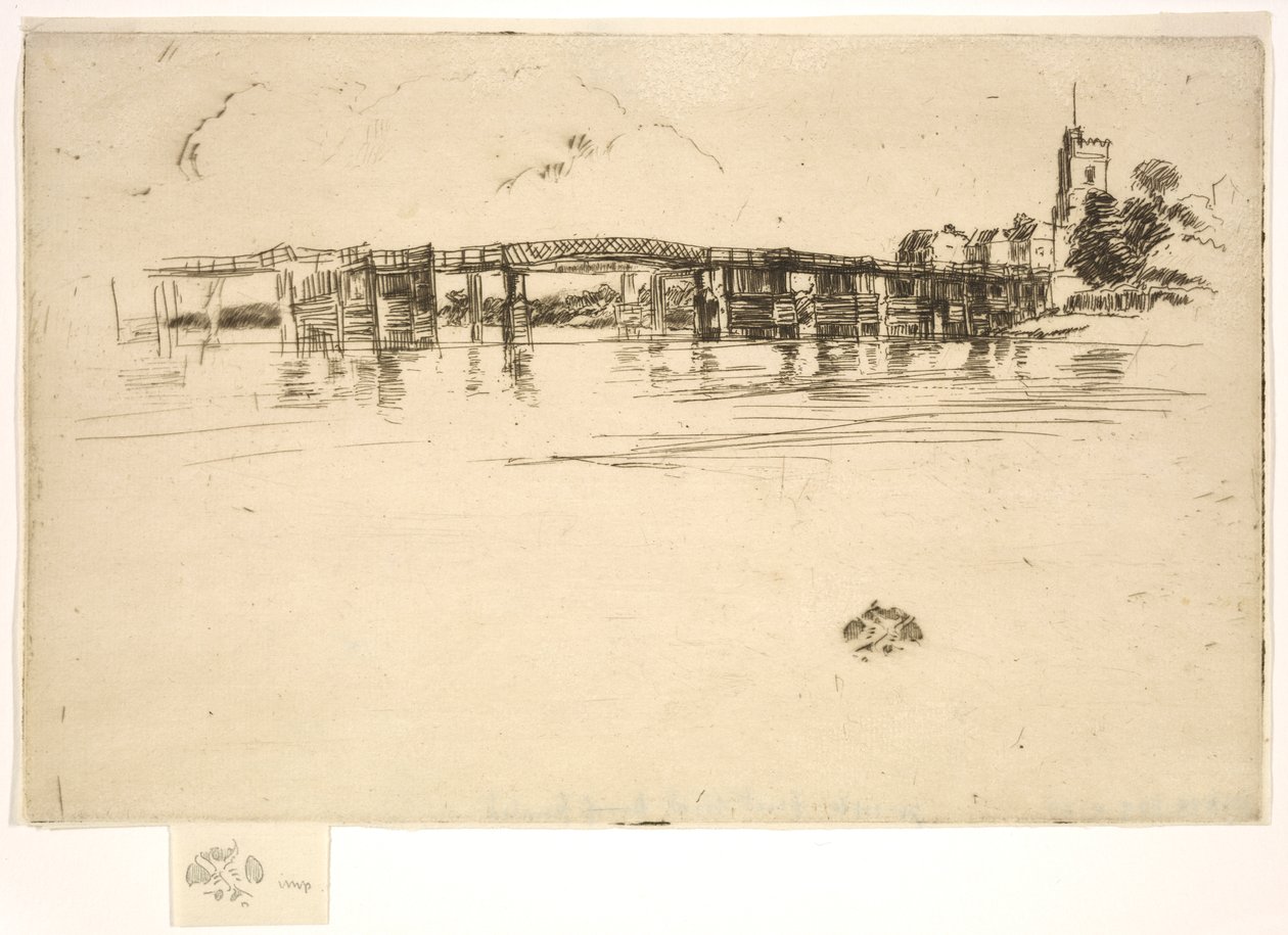 Little Putney Bridge alkotó: James Abbott McNeill Whistler