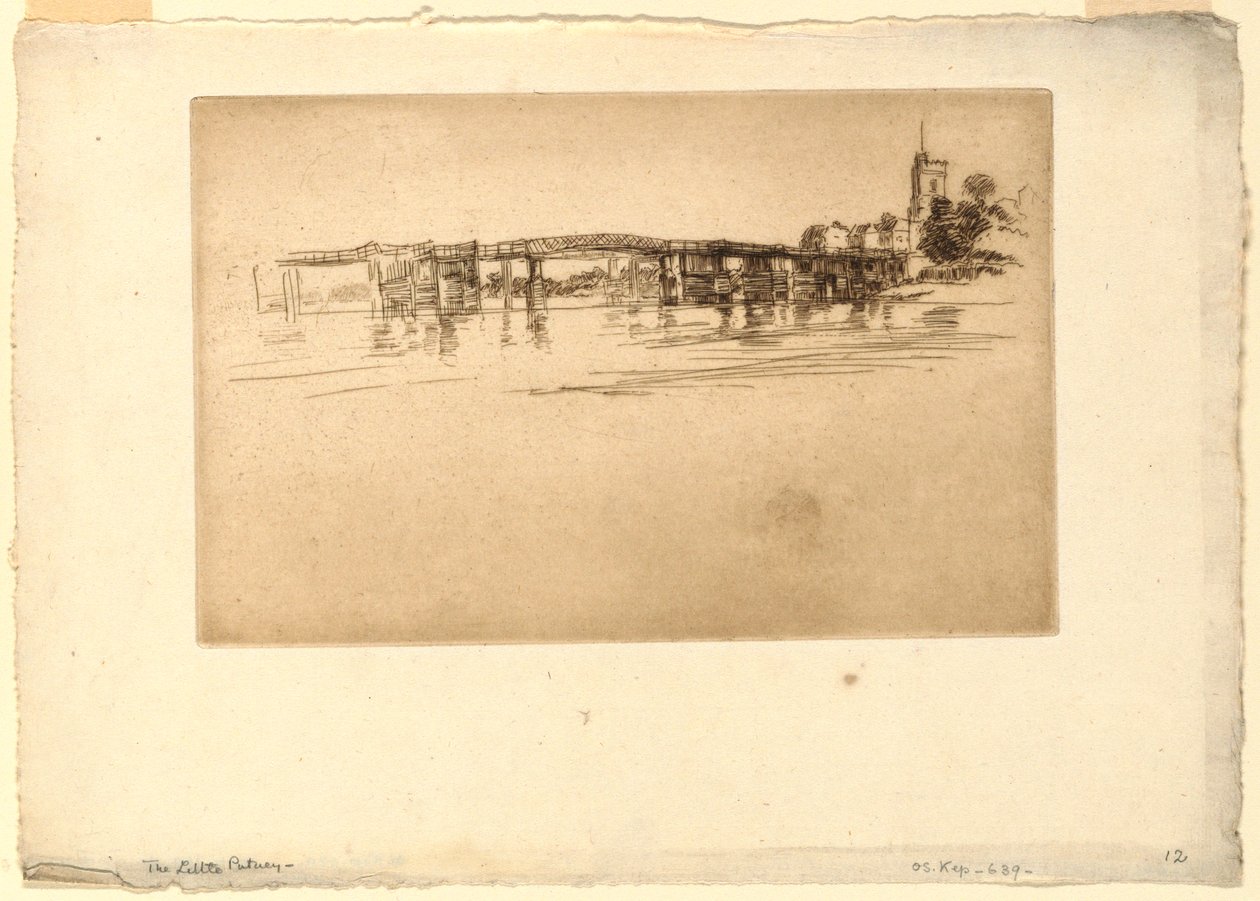 Little Putney Bridge alkotó: James Abbott McNeill Whistler