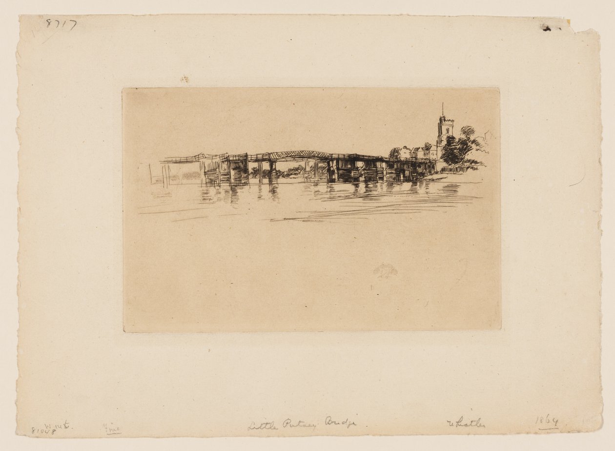Little Putney Bridge alkotó: James Abbott McNeill Whistler