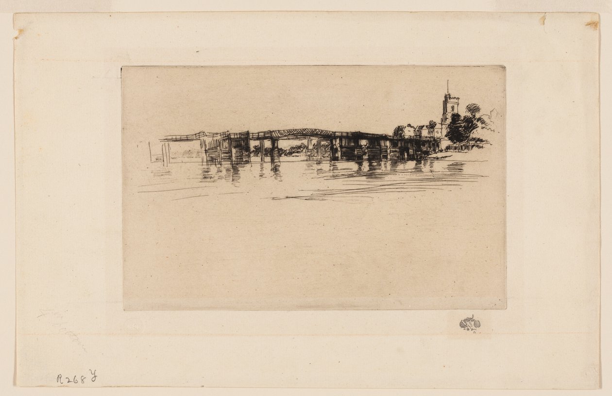 Little Putney Bridge alkotó: James Abbott McNeill Whistler