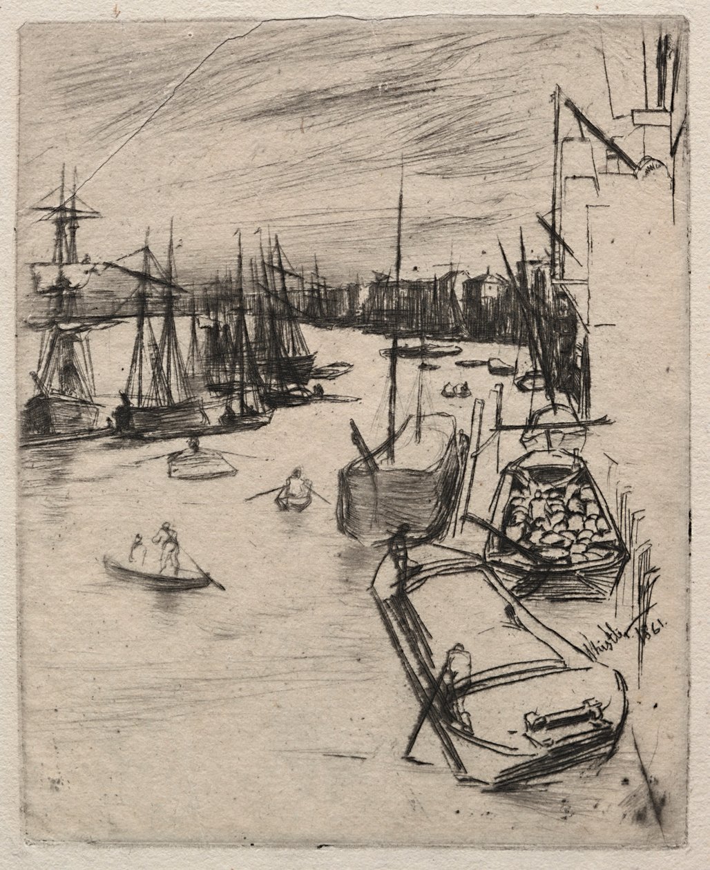 Little Wapping alkotó: James McNeill Whistler