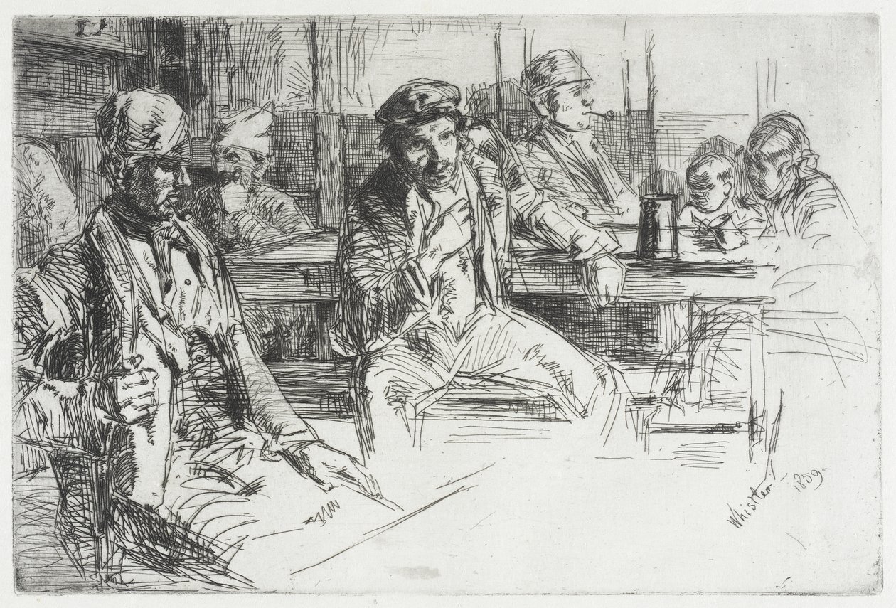 Kikötőmunkások alkotó: James McNeill Whistler